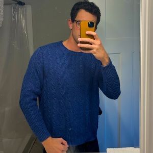 Vineyard vines linen-cotton cable knit sweater